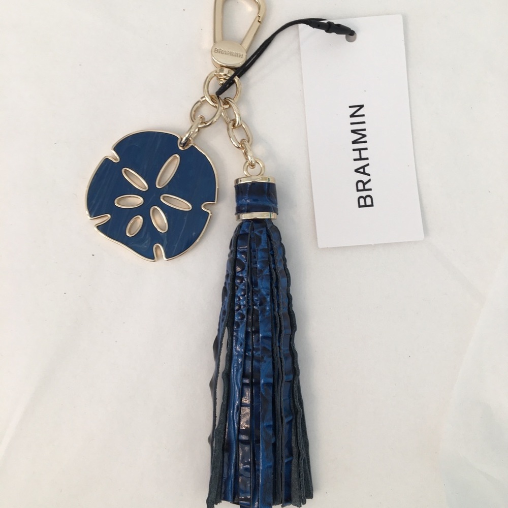 Brahmin Sapphire Sand Dollar Tassel NWT
